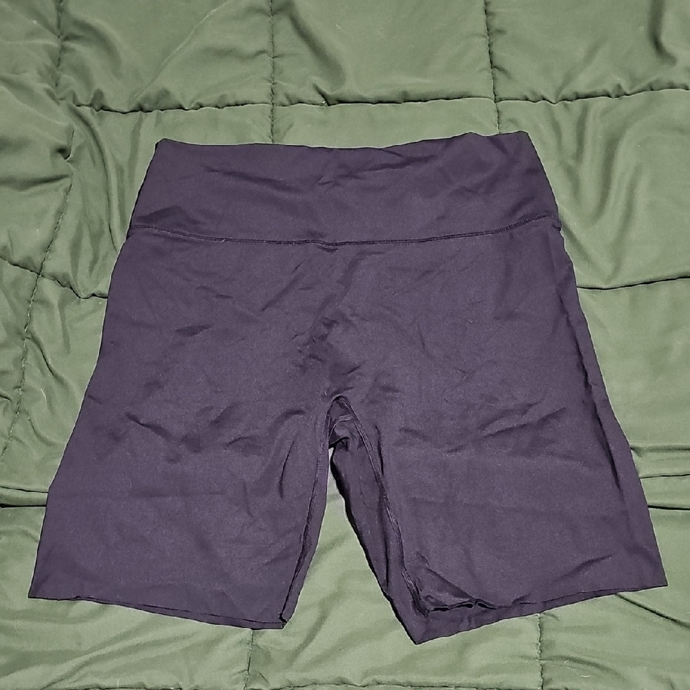 aerie Black High-Rise Bike Shorts